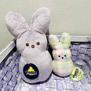 PEEPS Plush Purple Stuffed Bunny Rabbit for Easter Basket